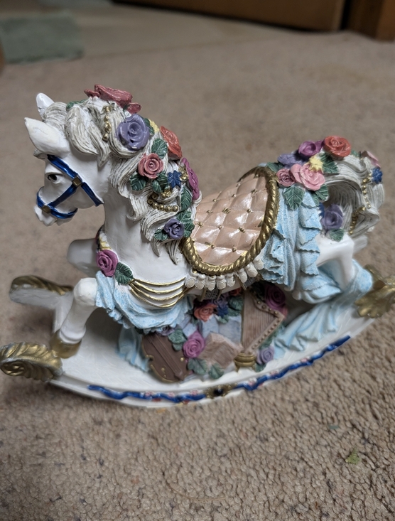 Other - Collectible Vintage Rocking Horse Victorian Music Box
